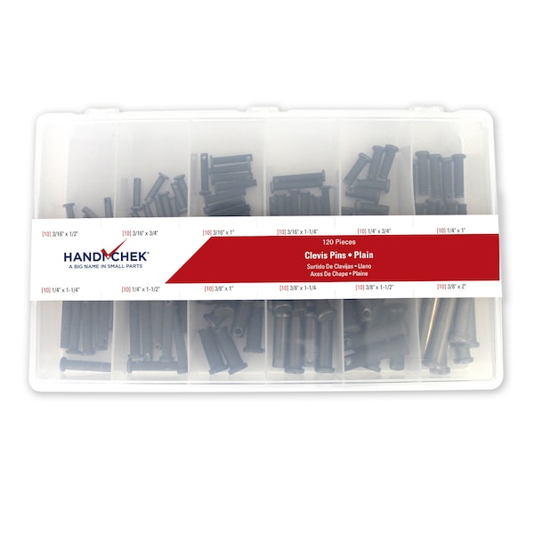 Clevis Pin Asst CS PL 120pc